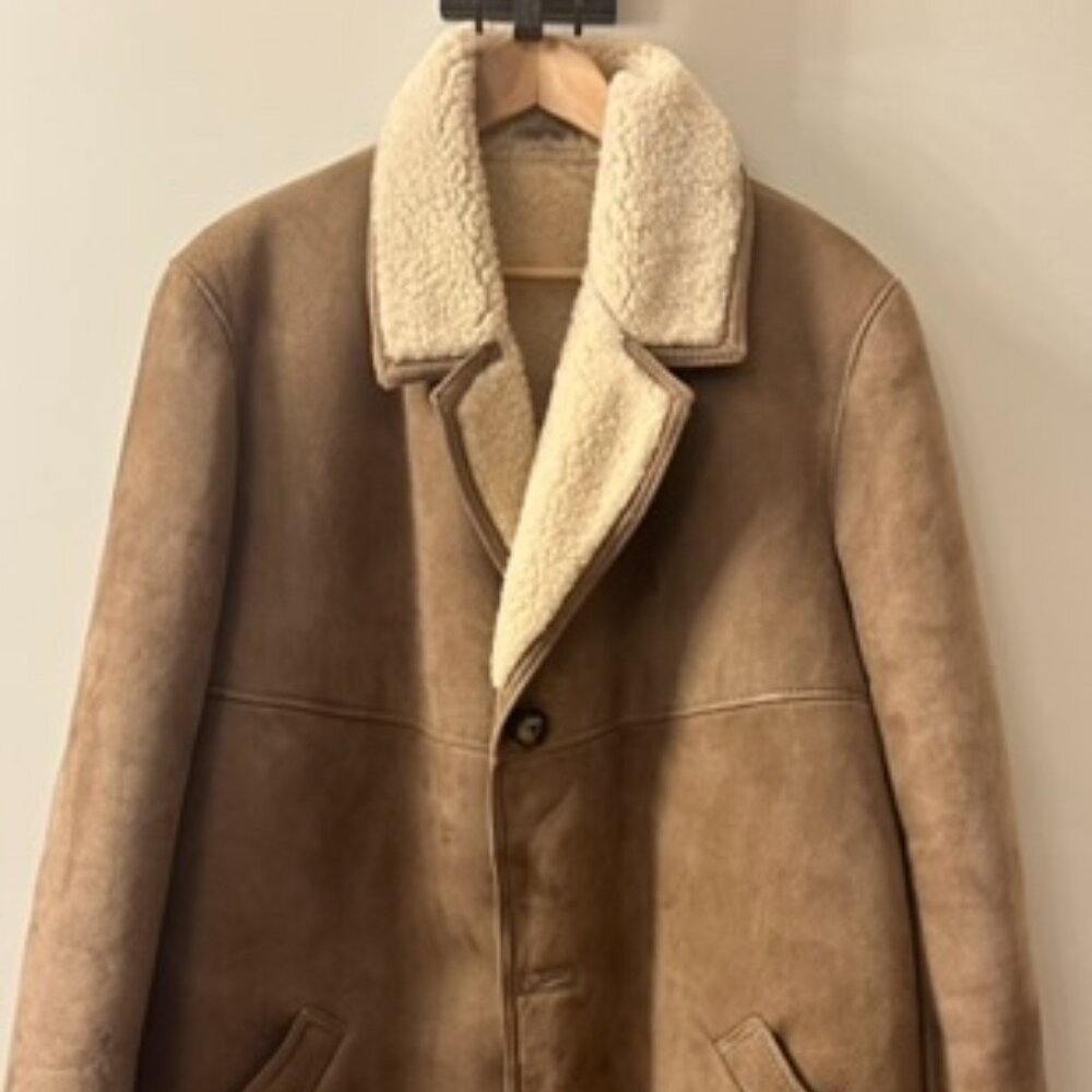 Vintage 1970's Morlands Real Sheepskin Leather Jacket